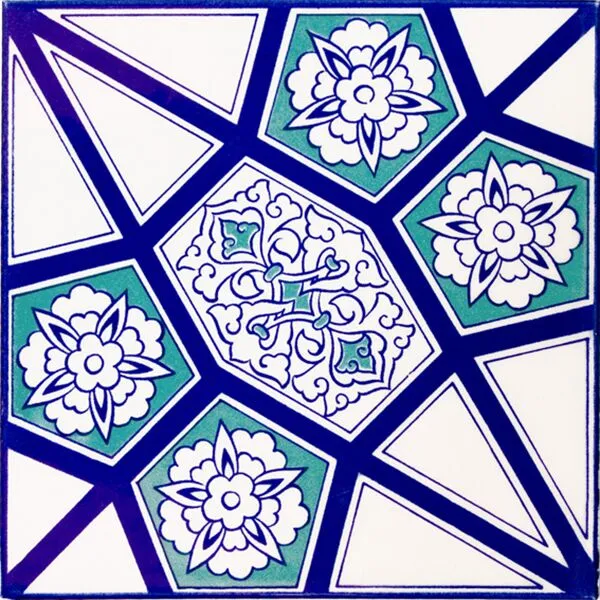 43010003-Armada-Çini-20x20-Cm-AC-3A-Kütahya-Çini-Geometrik-Desen-Çini-Karo